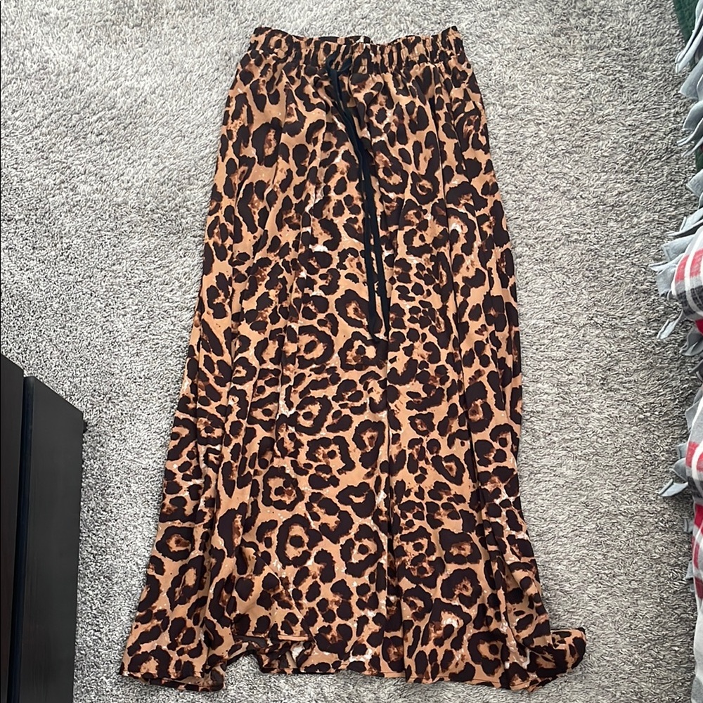 Leopard Print Women's Skirt